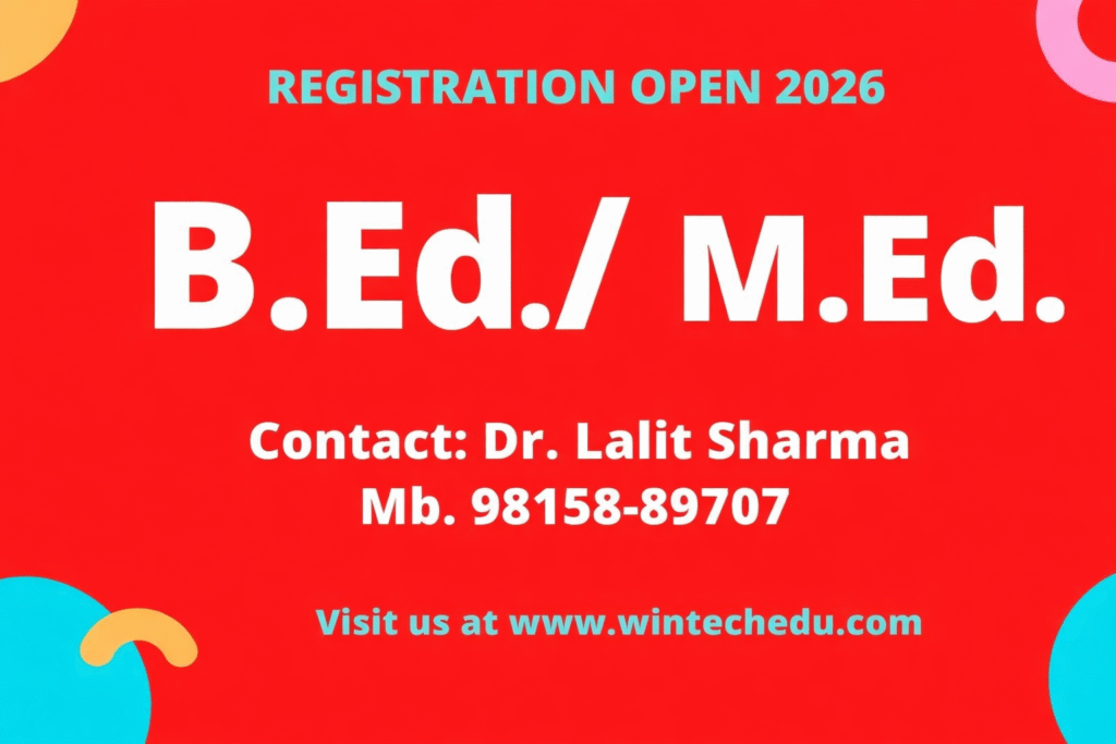 Direct B.Ed\M.Ed admission