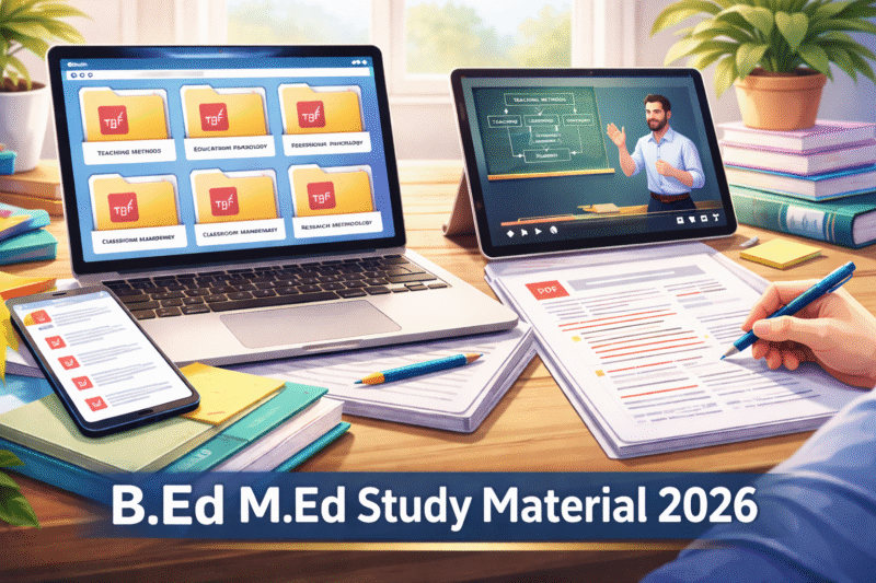 B.Ed M.Ed Study Material 2026
