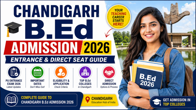 Chandigarh B.Ed Admission 2026