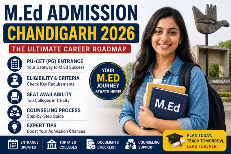 Chandigarh M.Ed Admission 2026: The Ultimate Career Roadmap