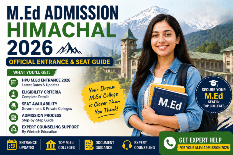 M.Ed Admission Himachal 2026